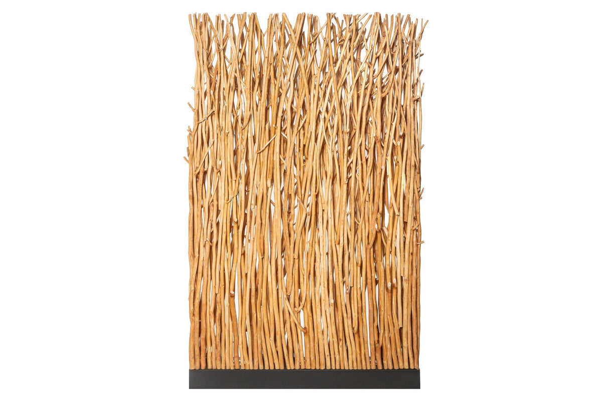 Lampadaire fait main NATURAL PARAVENT 180cm séparateur de pièce en bois de longane