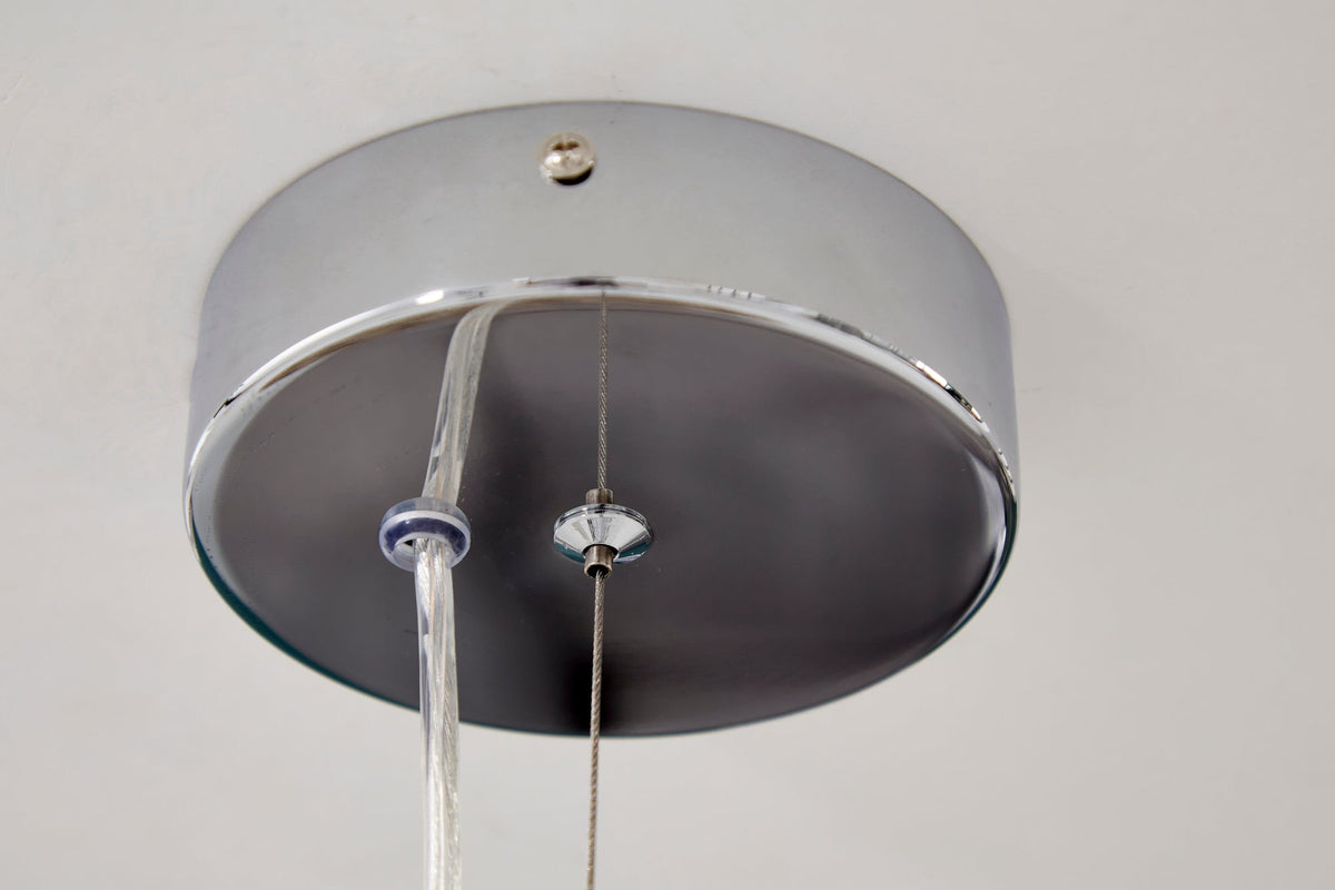 Lampe à suspension design CHROME BALL 32cm suspension chromée design moderne
