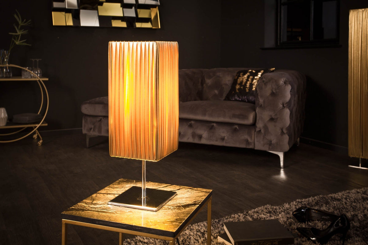 Lampe de table design moderne PARIS 43cm lampe de table dorée