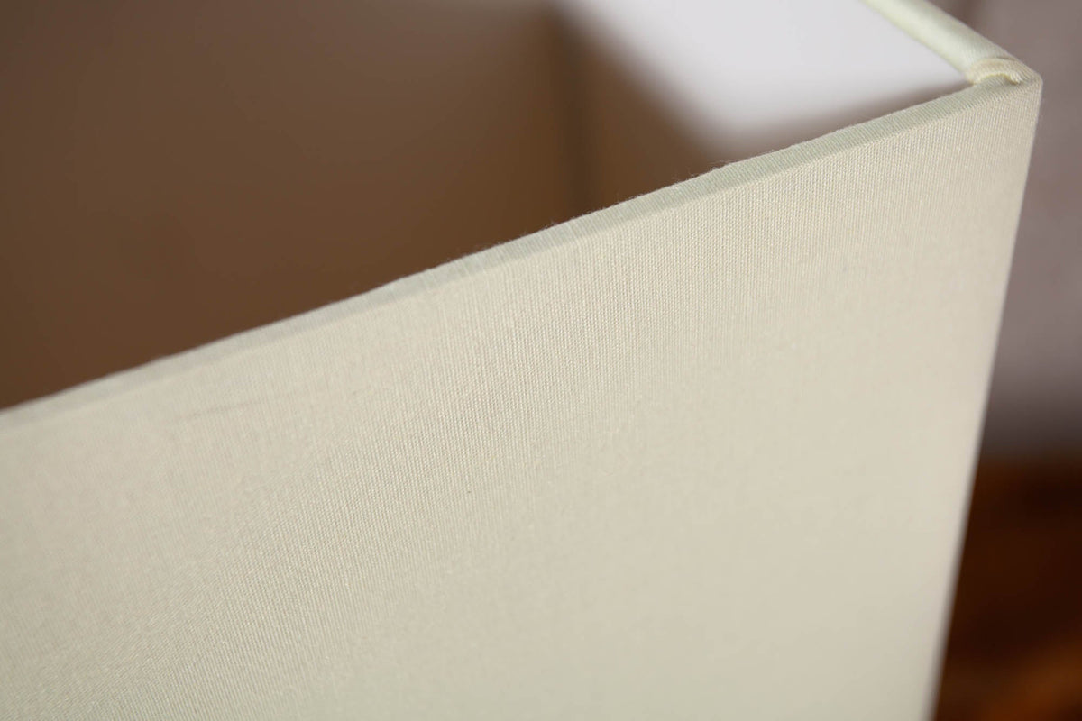 Lampe de table en bois flotté faite à la main EUPHORIA 45 cm beige avec abat-jour en lin