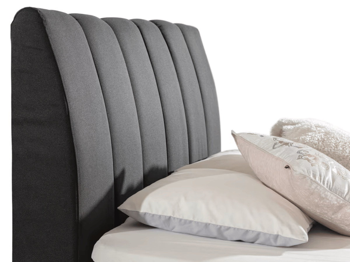 Lit Boxspring Mateo – Lit Complet avec Matelas, Sommier, Coffre de Rangement et Tête de Lit Design