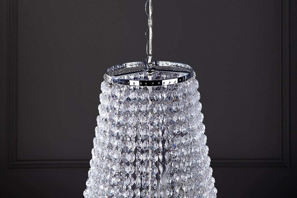 Lustre extravagant ROYAL XL 105cm lampe suspendue baroque