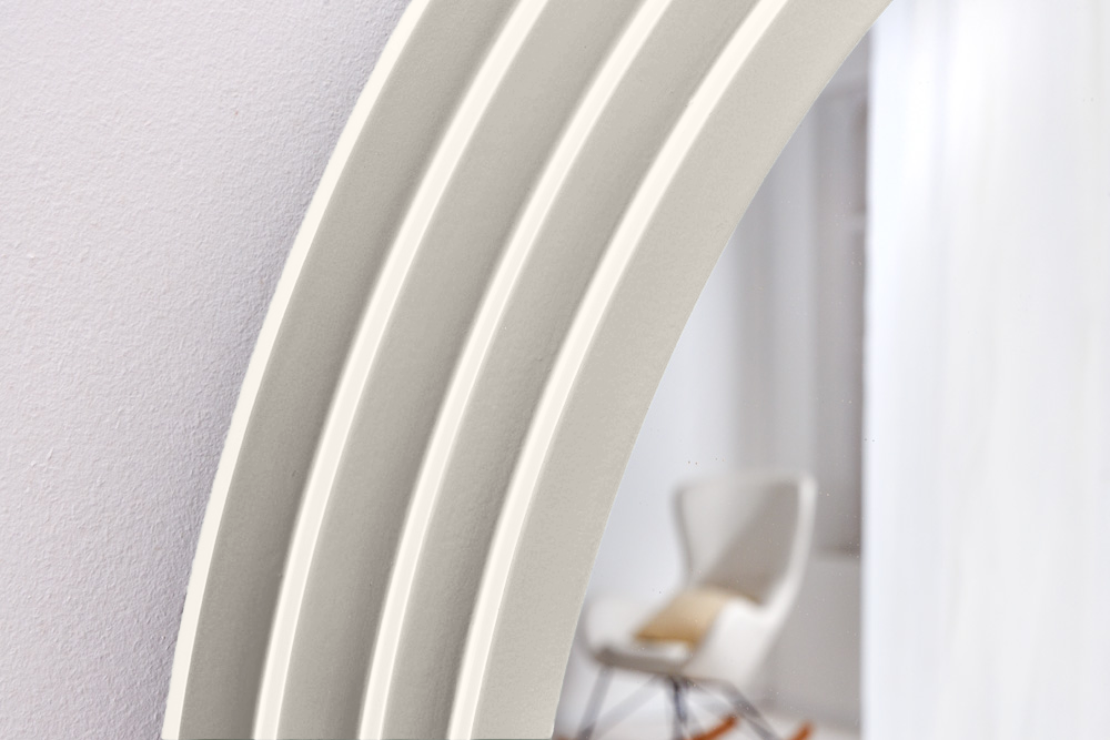 Miroir mural design ART DECO 160 cm blanc