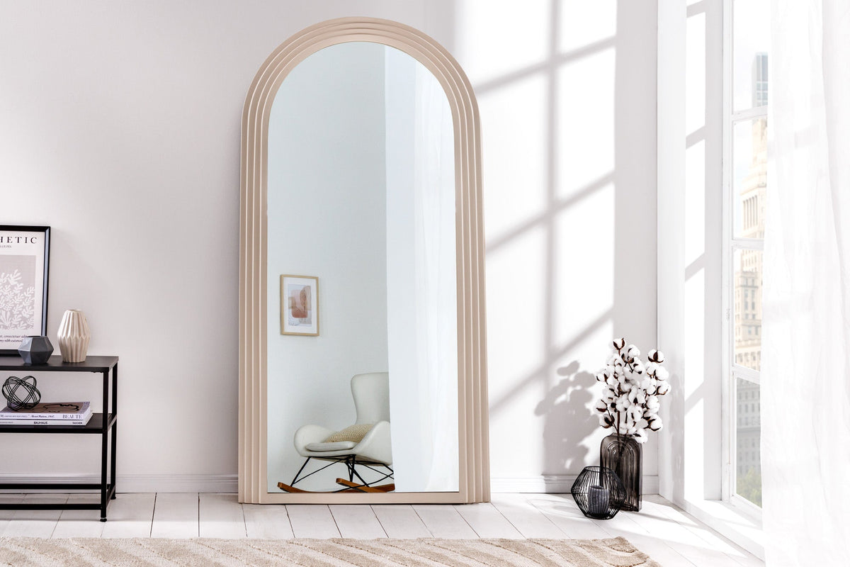 Miroir mural design ART DECO 160cm grège