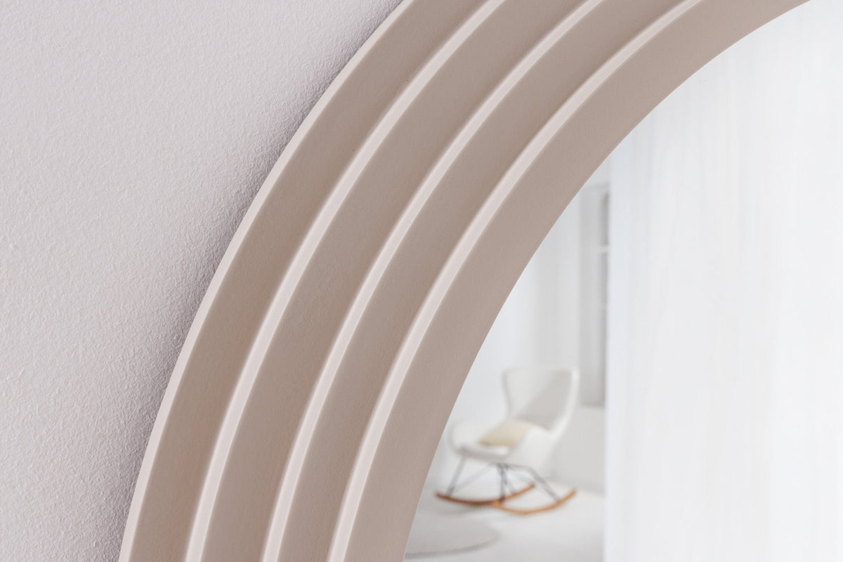 Miroir mural design ART DECO 160cm grège
