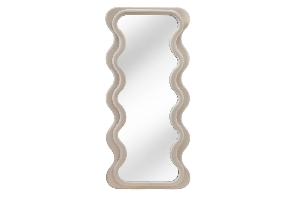 Miroir mural design CURVY 160cm grège
