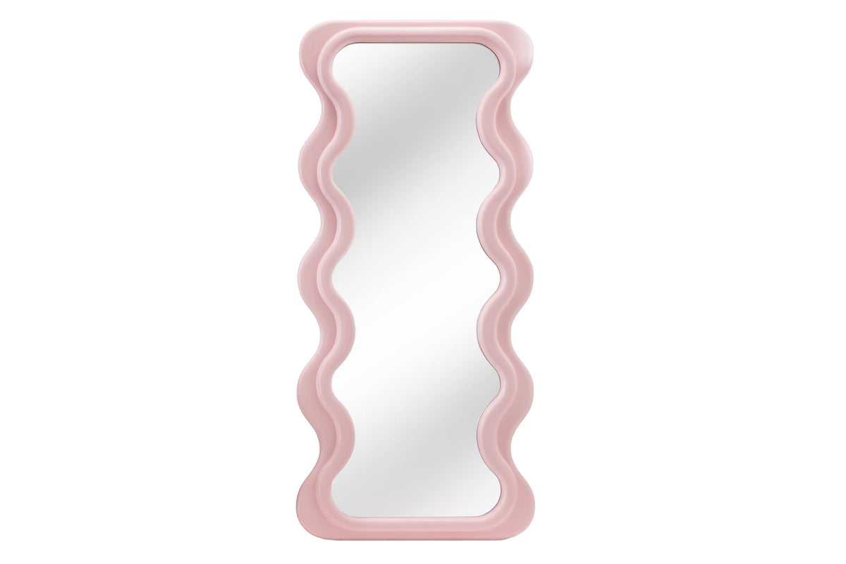 Miroir mural design CURVY 160cm rose