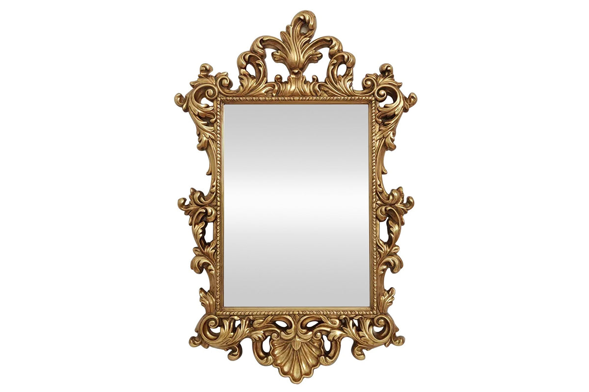 Miroir mural design OPULENT 125cm or décoration de cadre riche en détails Baroque moderne