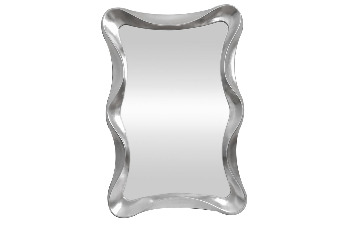 Miroir mural moderne ALICE 120cm argent suspension variable