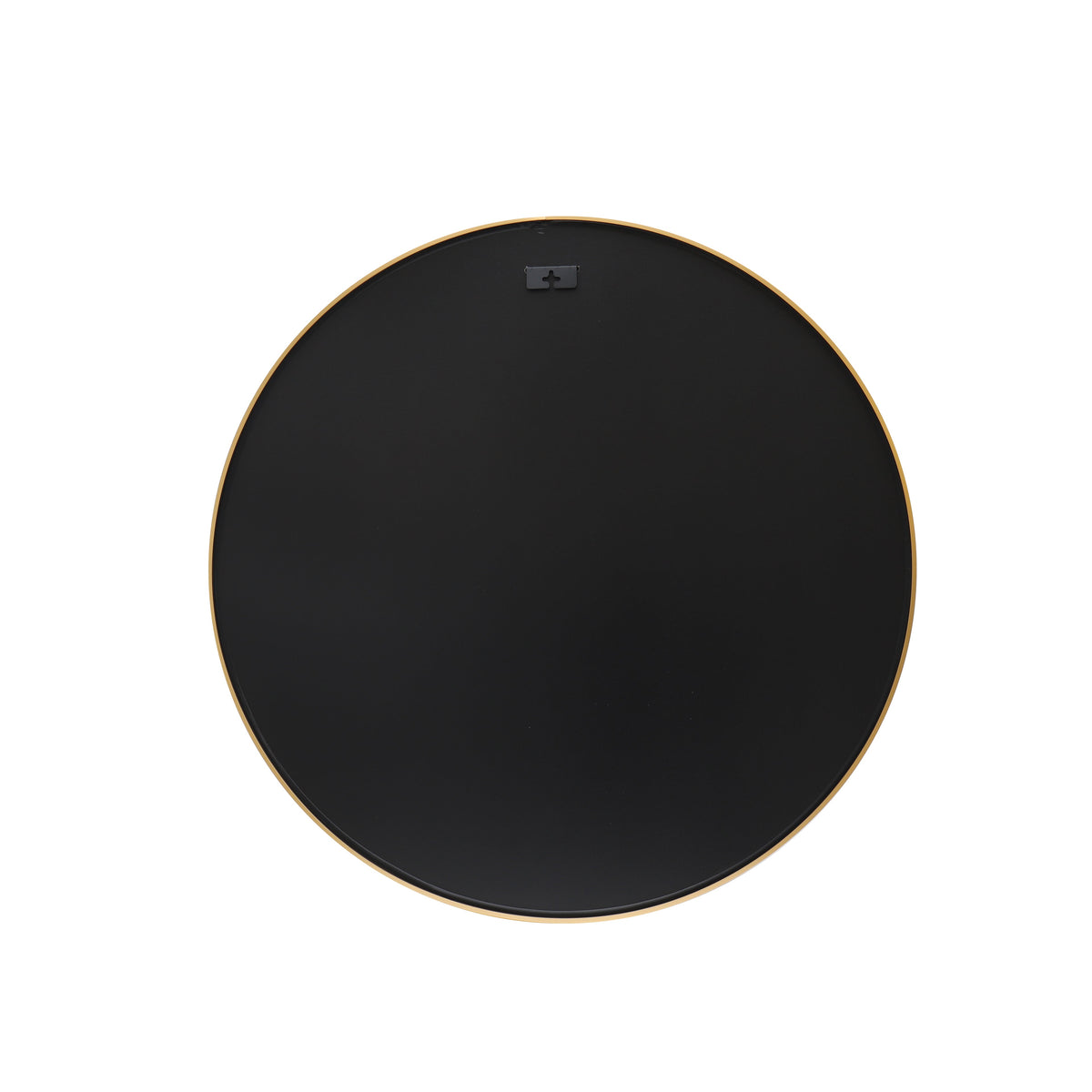 Miroir mural rond PORTRAIT 75cm doré avec cadre en métal