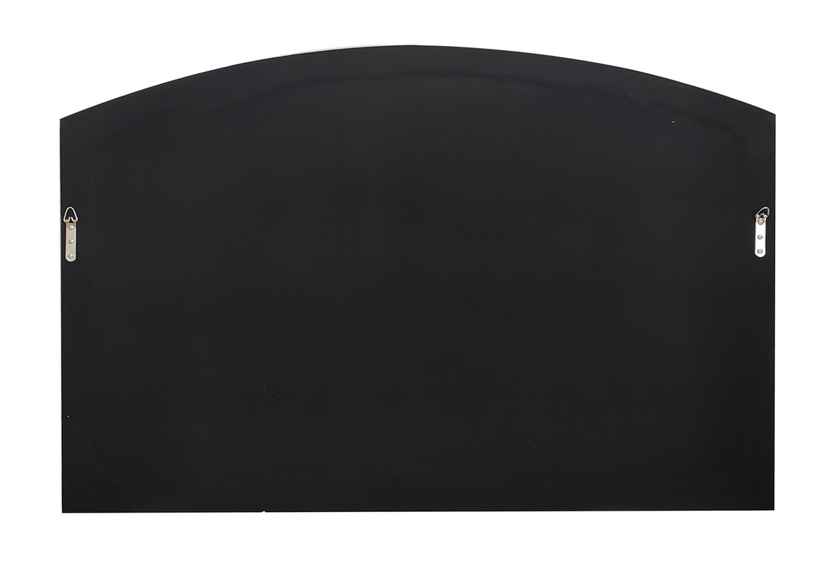 Moderne miroir mural PARIS 120cm noir miroir fenêtre design arc-rond
