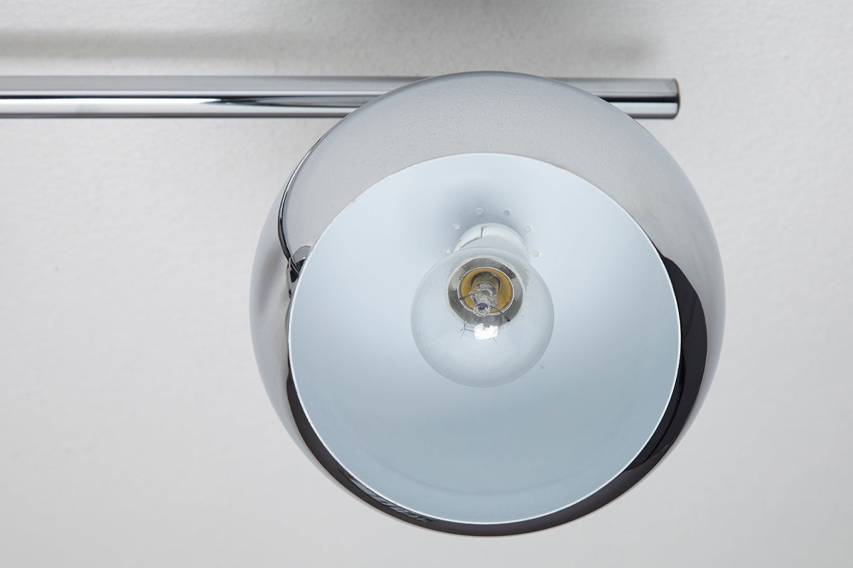 Moderne plafonnière BUBBLE 105cm argent chrome suspension