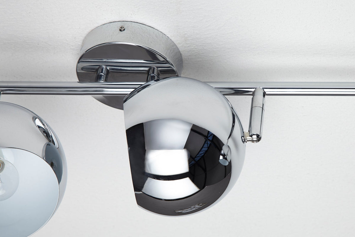 Moderne plafonnière BUBBLE 105cm argent chrome suspension