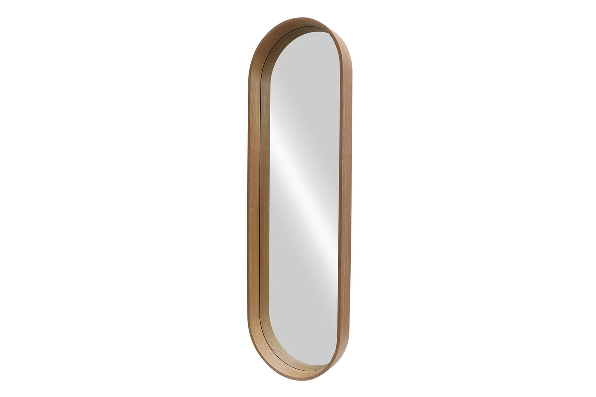 Ovaler Wandspiegel PORTRAIT 165cm braun in Walnussholz-Design
