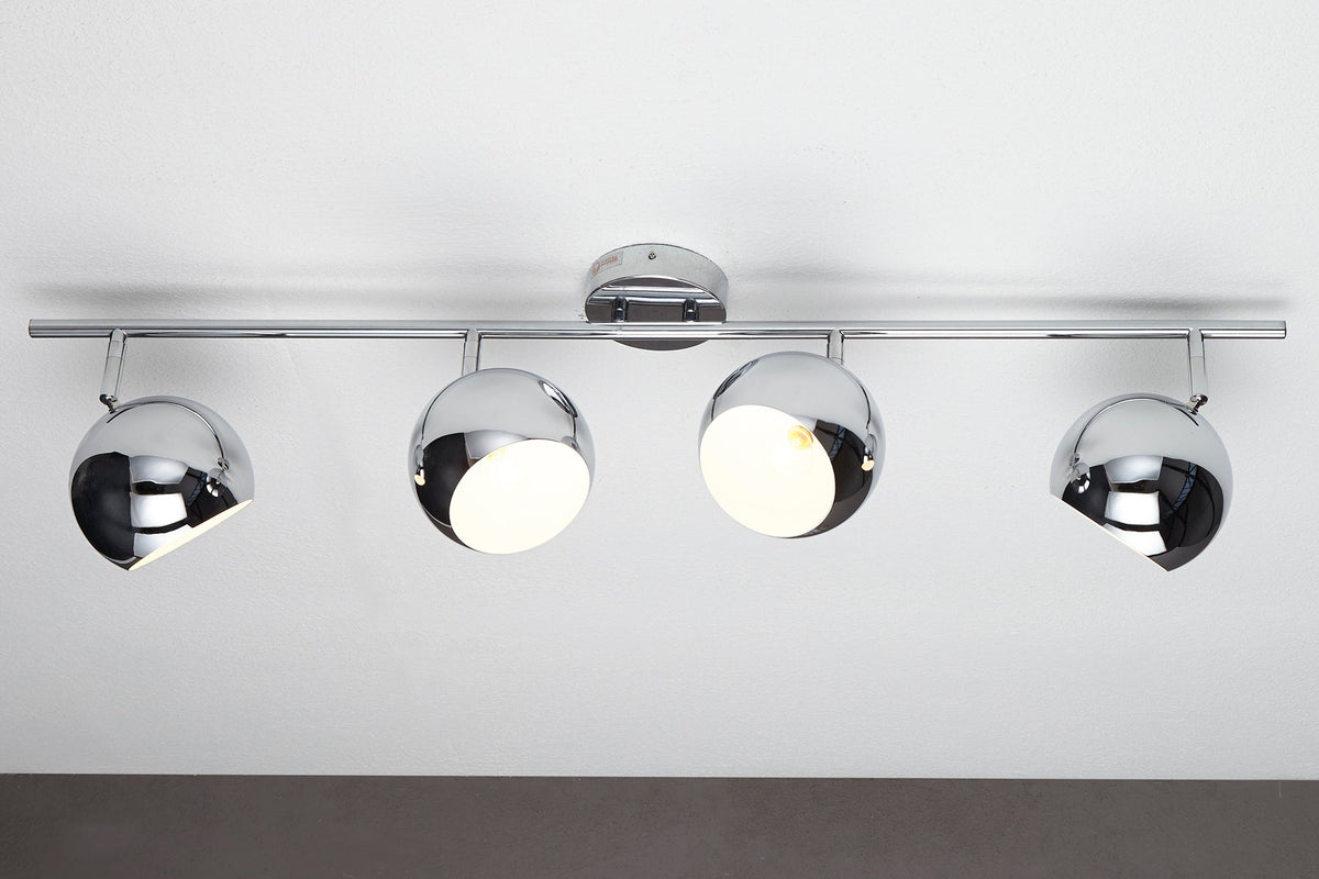 Pendant lamp BUBBLE 105cm chrome