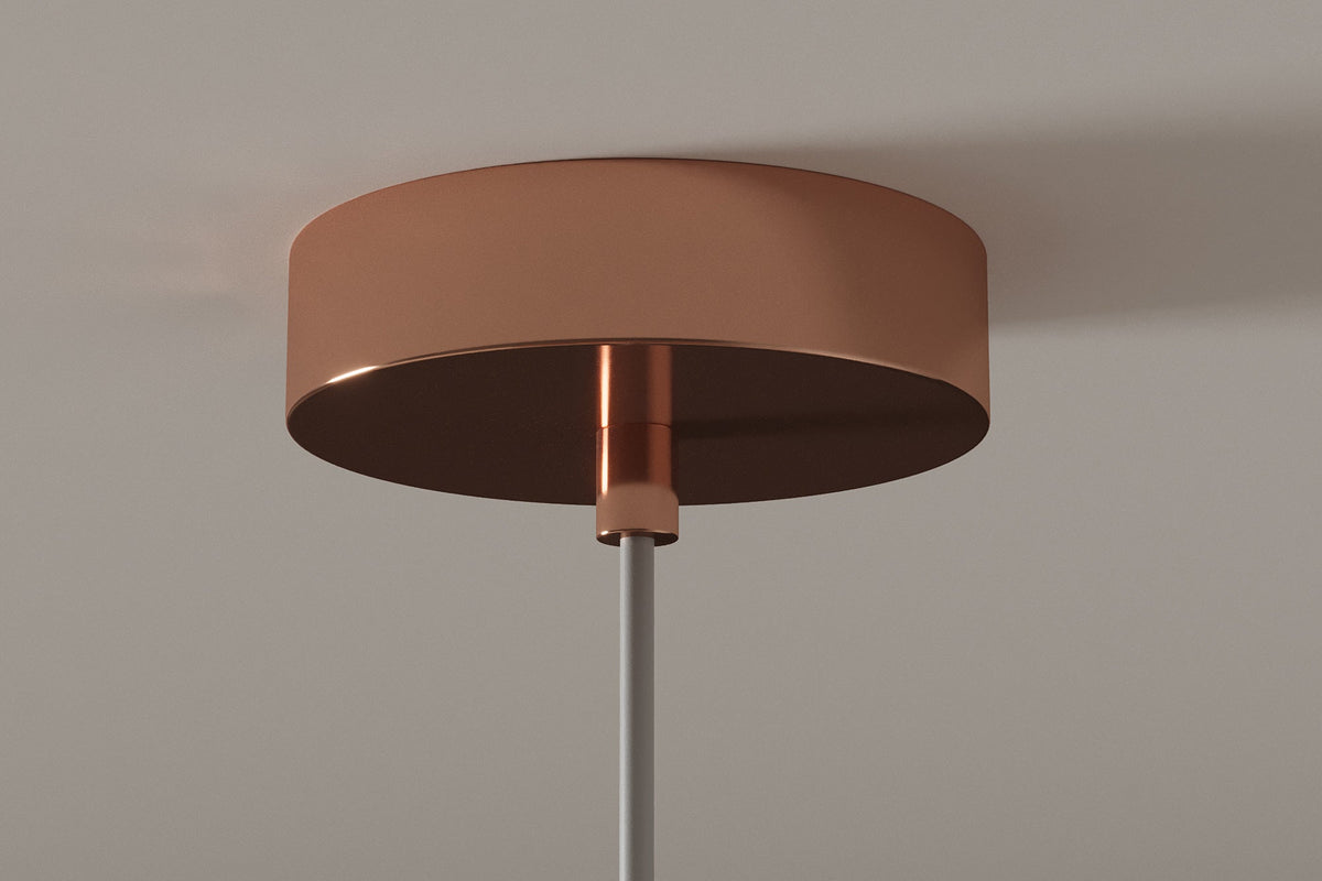 Pendant lamp LIQUID DIAMOND 20cm glass copper