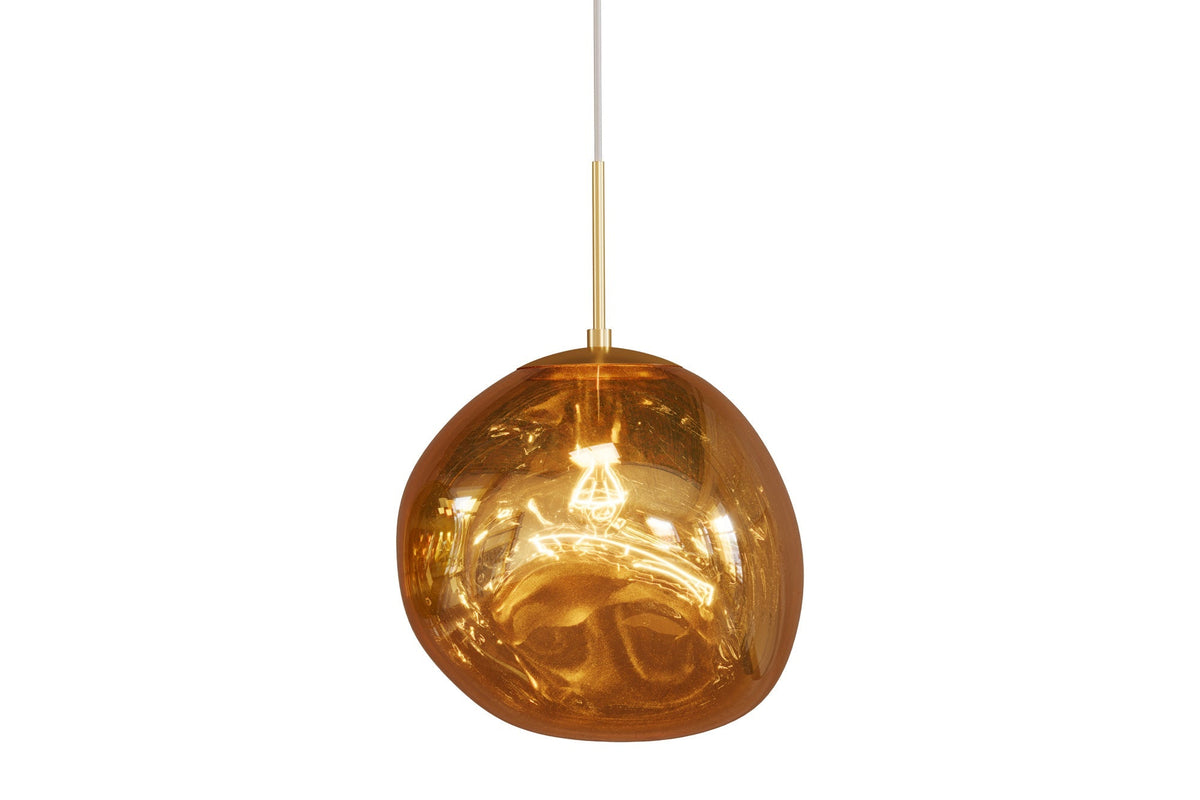 Pendant lamp LIQUID DIAMOND 35cm glass gold