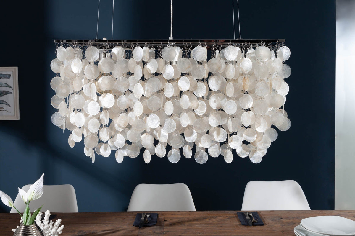 Pendant lamp SHELL REFLECTIONS 80cm nacre