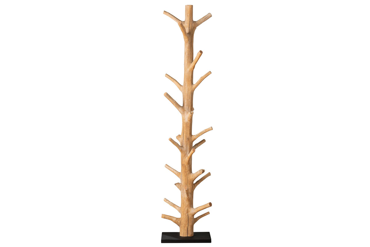 Porte-manteau massif TREE NATURE Porte-vêtements en bois naturel 170cm