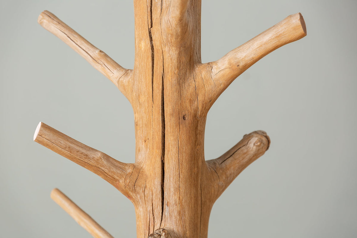 Porte-manteau massif TREE NATURE Porte-vêtements en bois naturel 170cm
