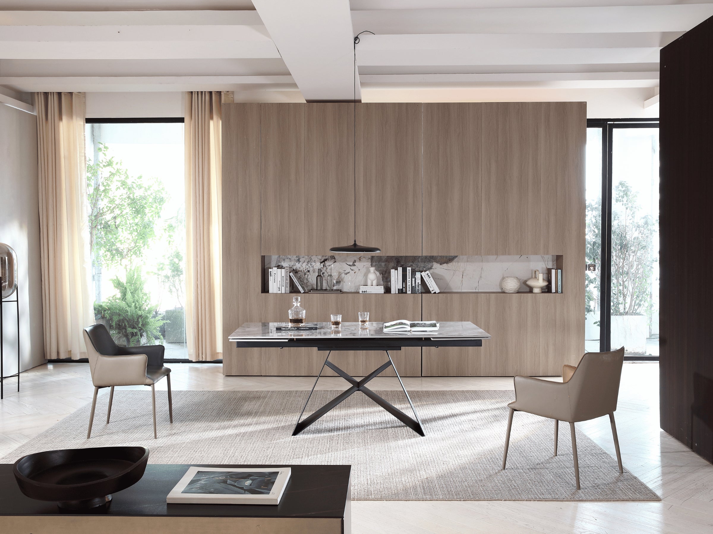 Mesa de comedor extensible Masdar