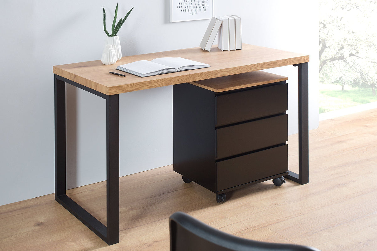 Roll conteneur moderne BIG DEAL 46cm chêne noir mat