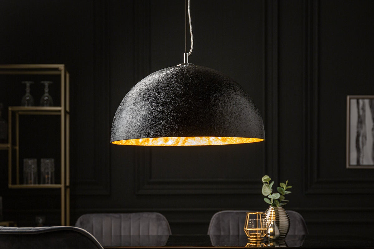 Suspension design élégant GLOW 50cm lampe suspendue or noir
