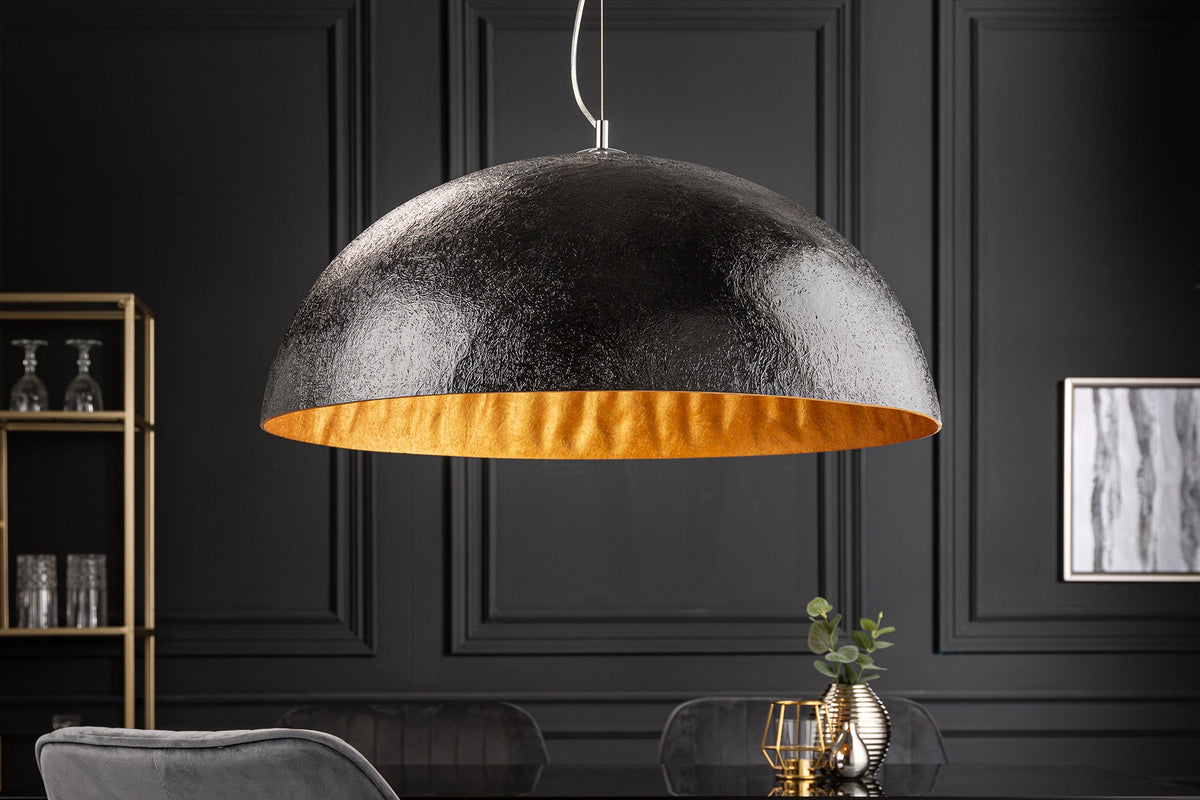 Suspension design élégant GLOW 70cm lampe suspendue or noir