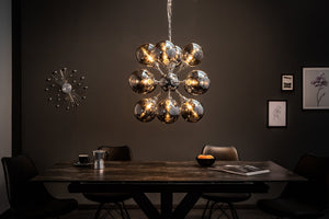 Suspension GALAXY 72 cm argentée – design moderne