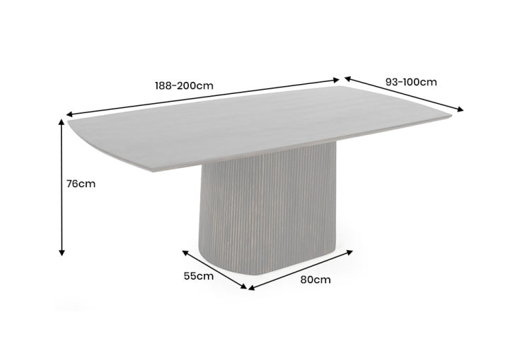 Dimensions de la table