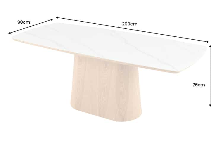 Dimensions de la table