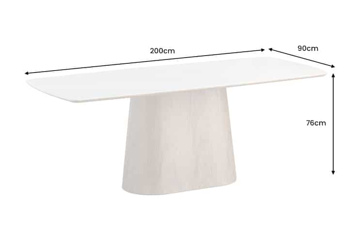 Dimensions de la table