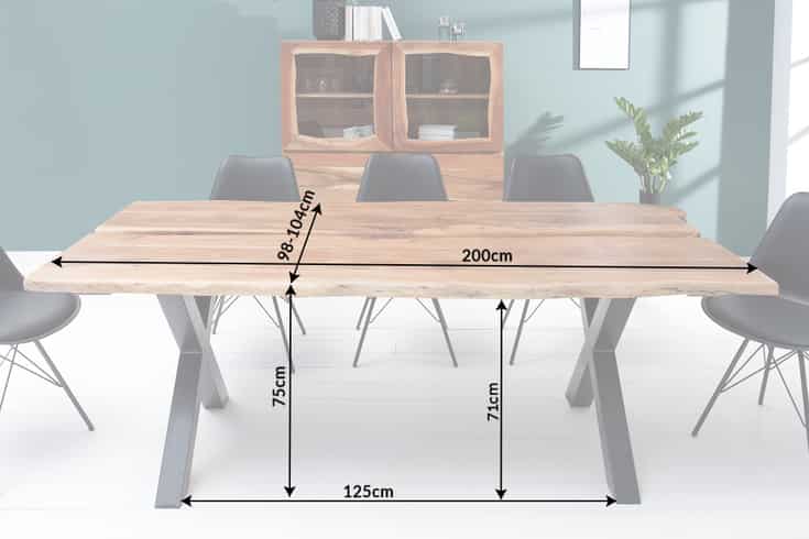 Dimensions de la table
