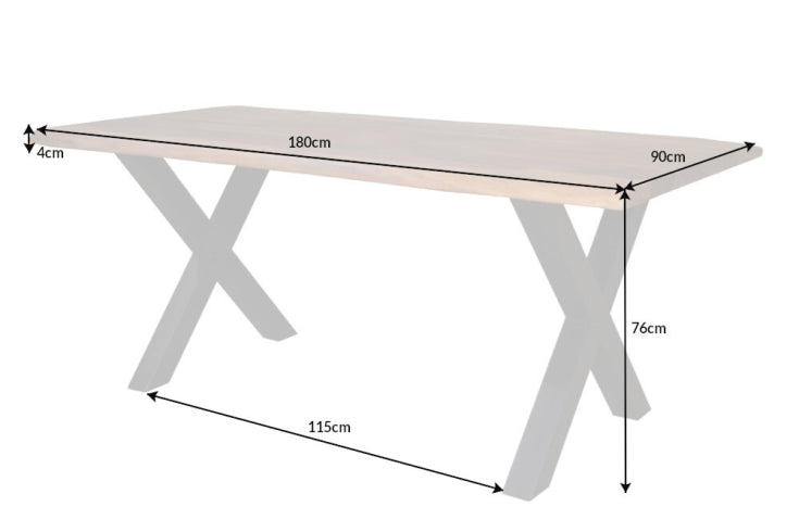 Dimensions de la table