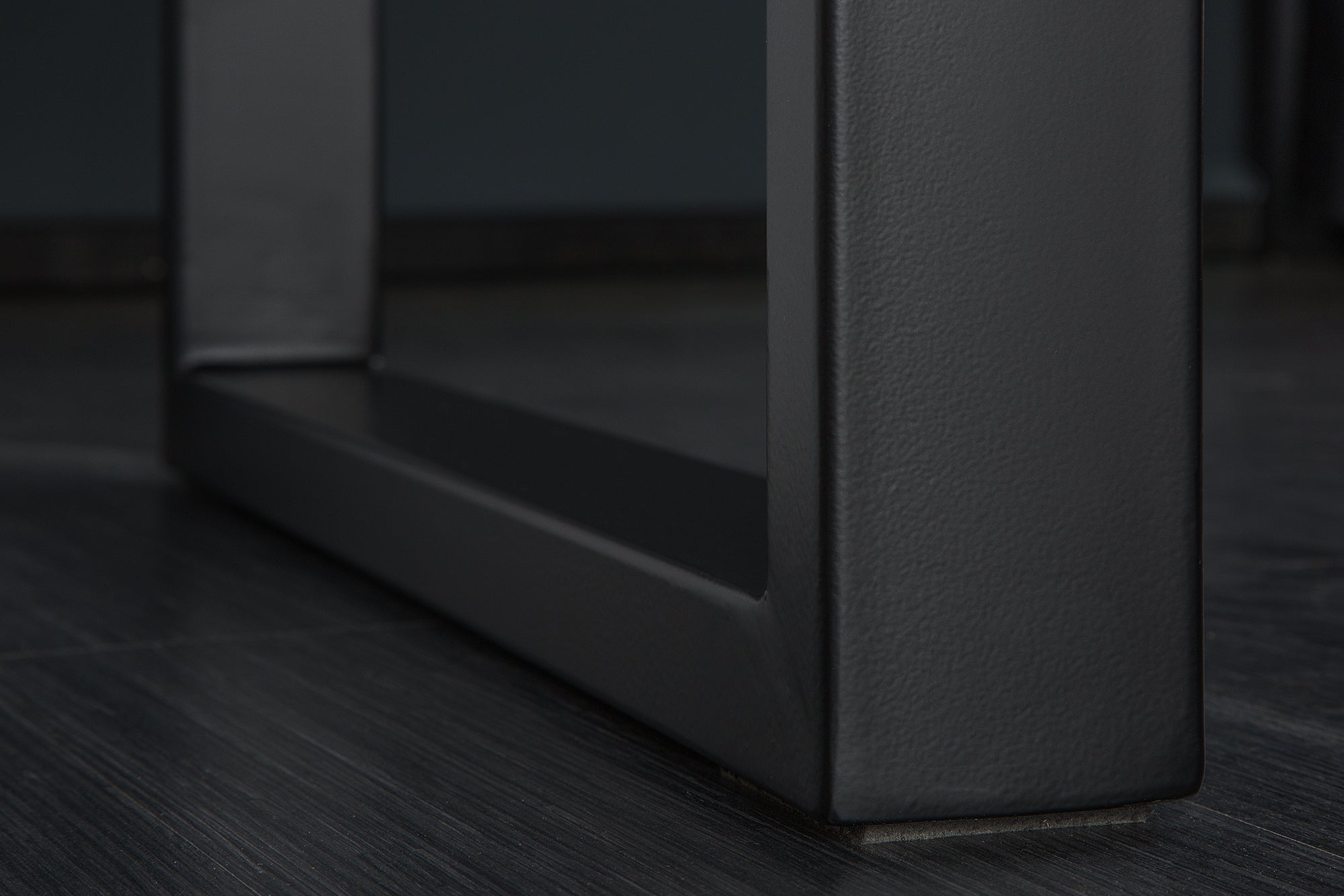 Mesa de comedor de madera maciza MAMMUT 180cm borde de acacia silvestre diseño industrial tablero 3,5cm