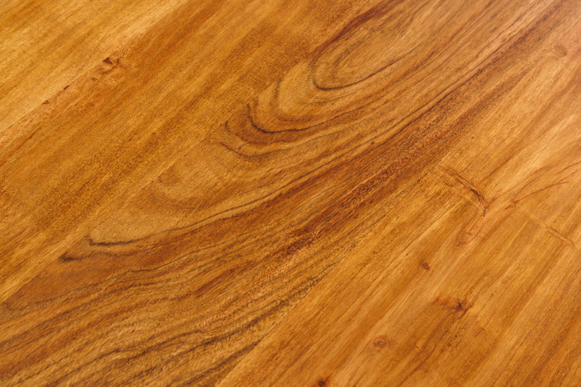 Mesa de comedor de madera maciza MAMMUT 200cm negro acacia tapa de metal borde 3,5cm