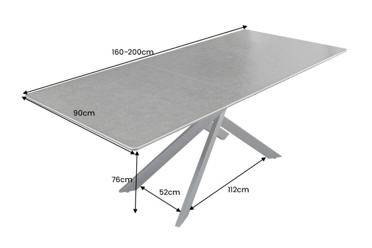 Dimensions de la table