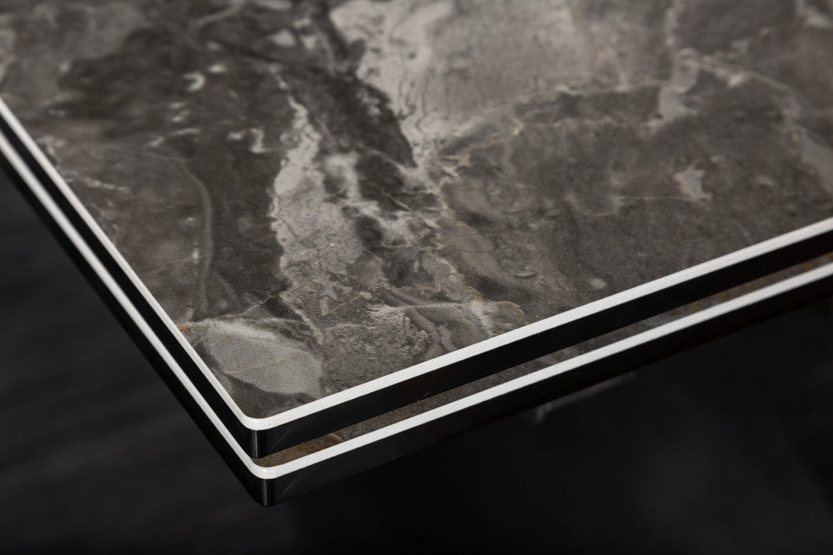 Table à manger extensible EUPHORIA 180-220-260cm céramique taupe anthracite fabriquée en Italie
