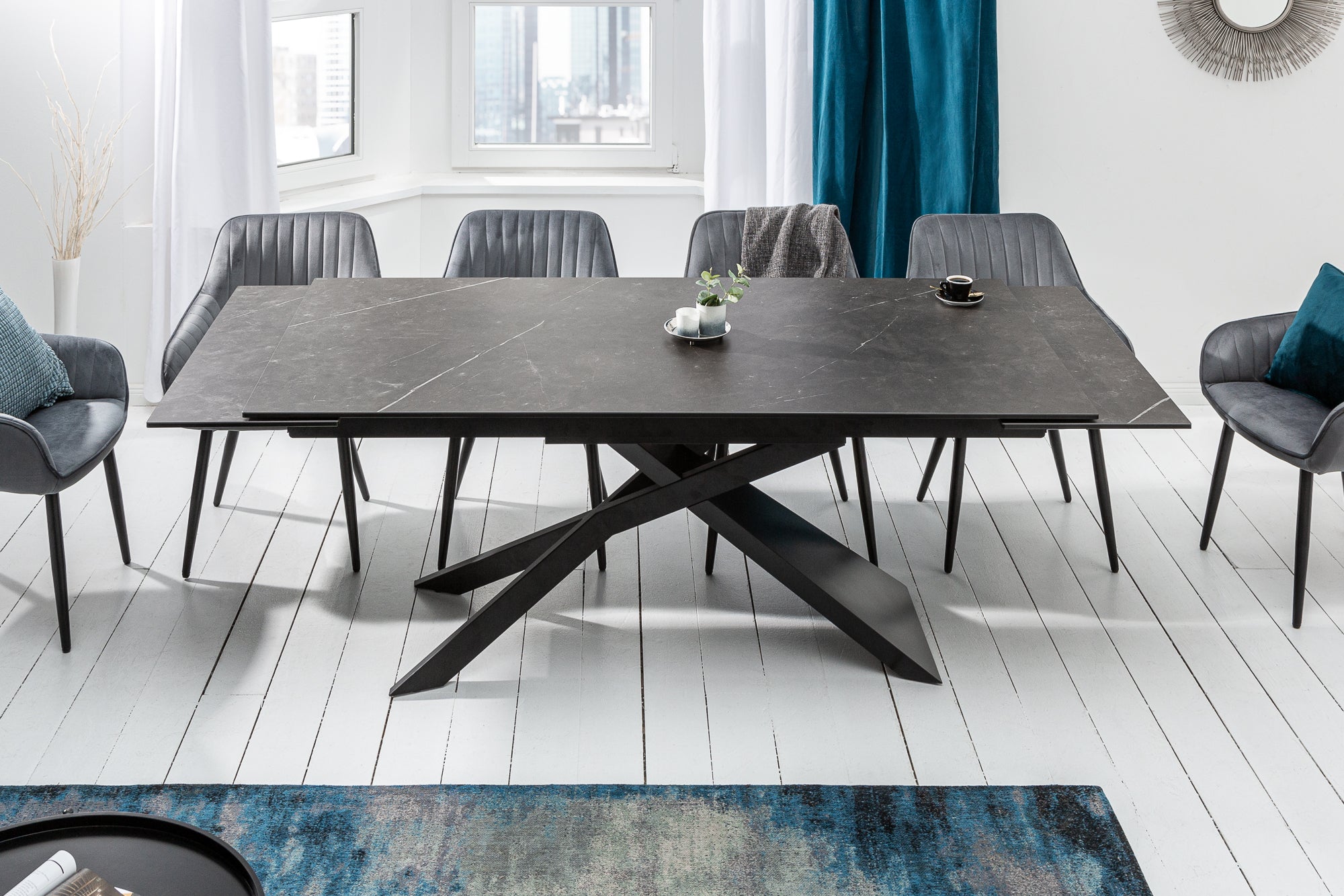 Table à manger extensible fabriquée en Italie - ZAPA