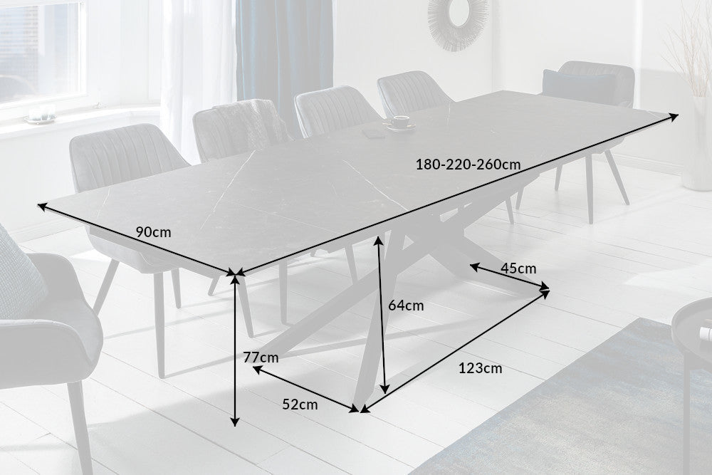 Table à manger extensible fabriquée en Italie - ZAPA