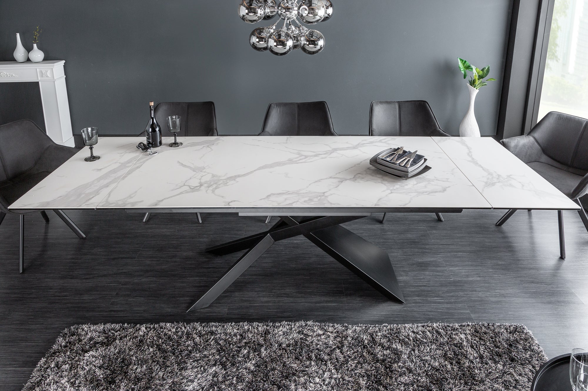 Table à manger extensible fabriquée en Italie - ZAPA