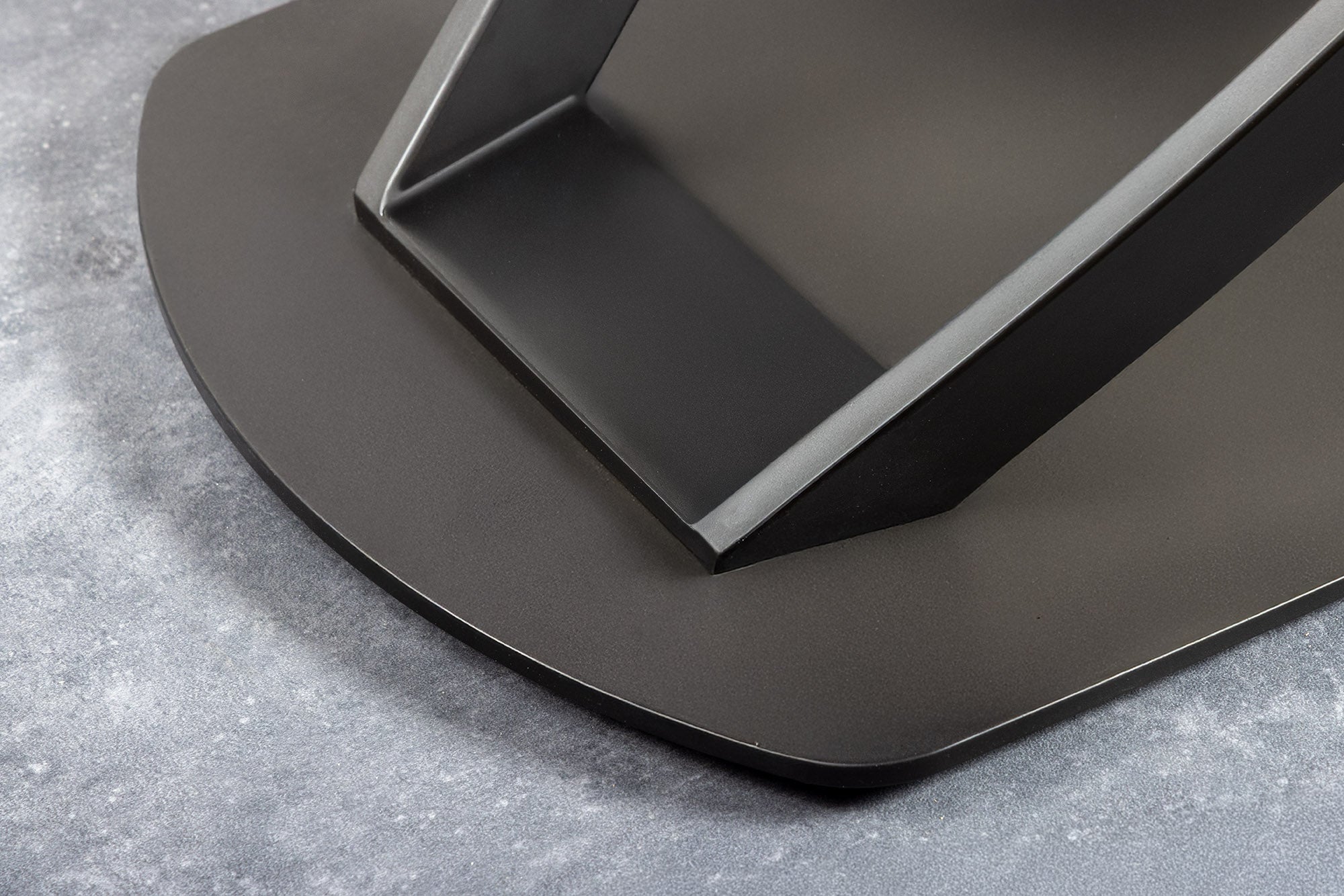 Table à manger extensible INCEPTION 130-190cm rouille ovale céramique structure bronze
