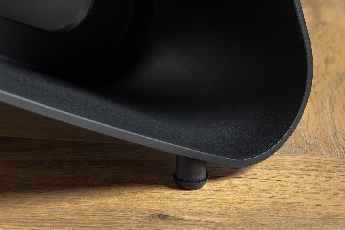 Table à manger extensible INFINITY 180-260cm céramique blanche marbre métal noir