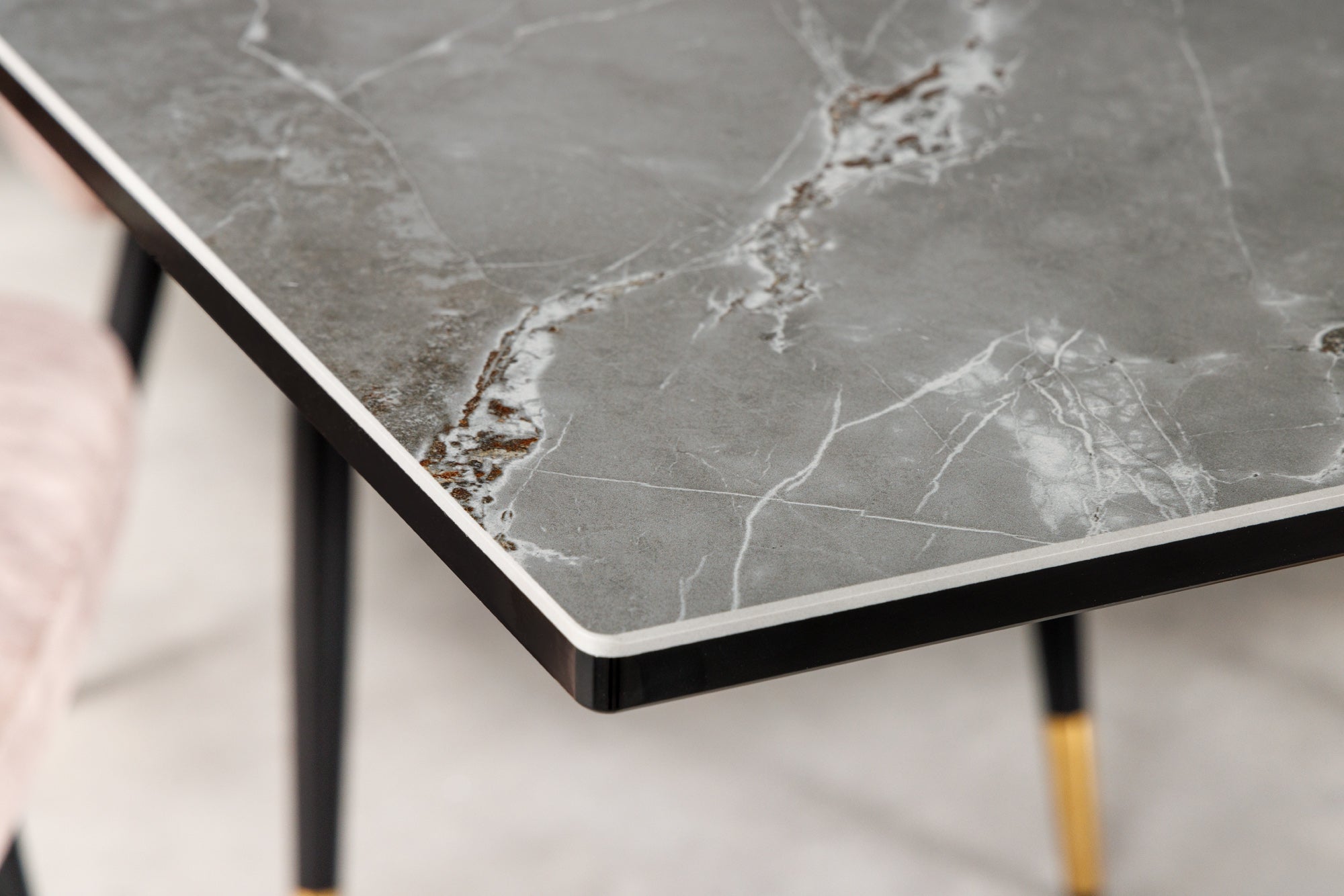 Table à manger extensible MARVELOUS 180-220-260cm gris cuivre rouille céramique fabriquée en Italie