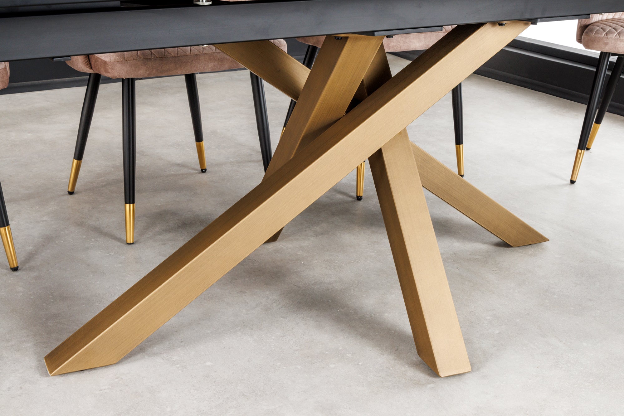 Table à manger extensible MARVELOUS 180-220-260cm gris cuivre rouille céramique fabriquée en Italie