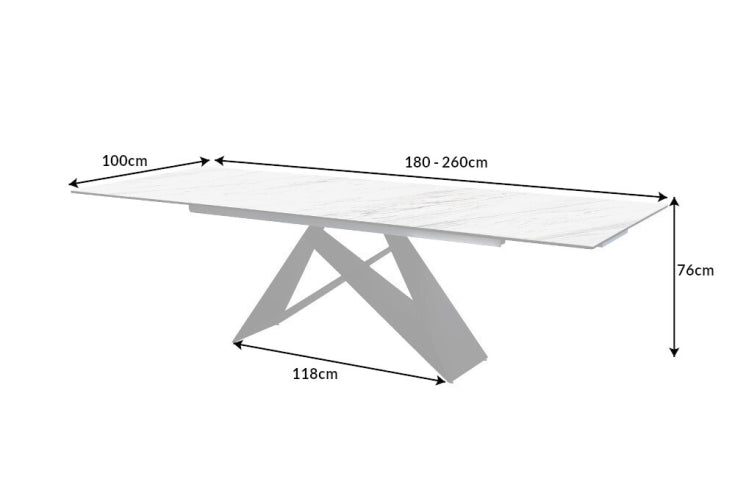 Dimensions de la table