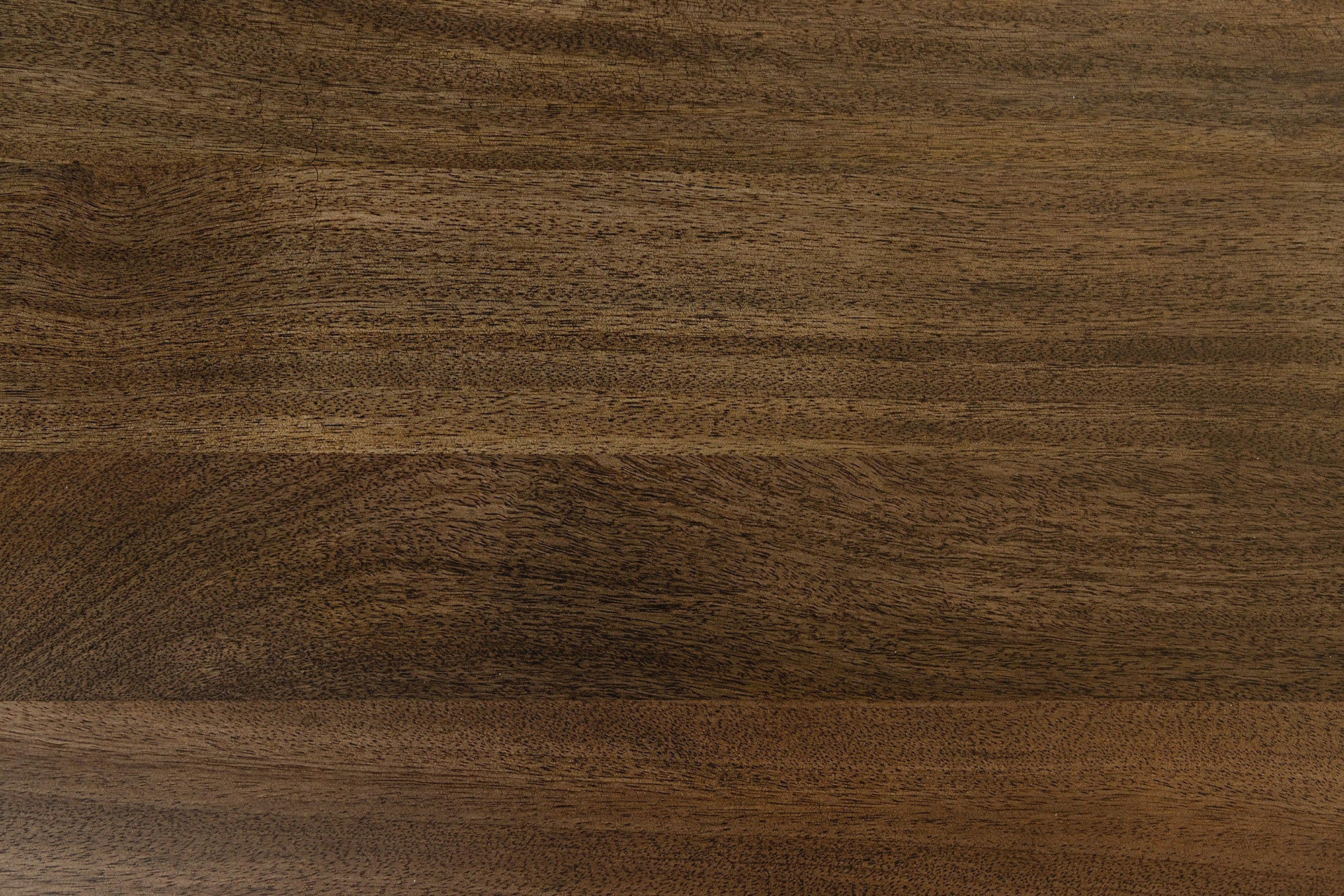 Table à manger massive SIGNUM 220cm en bois de manguier marron foncé forme bateau cadre étoile