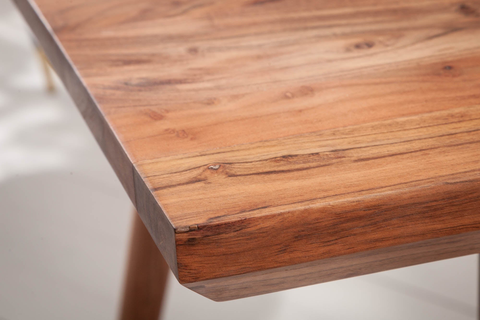 MYSTIC LIVING Mesa de comedor de 200 cm de madera maciza de acacia natural