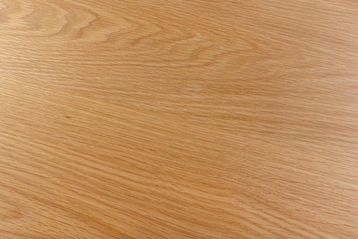Table à manger ronde ATELIER 120cm chêne naturel métal noir