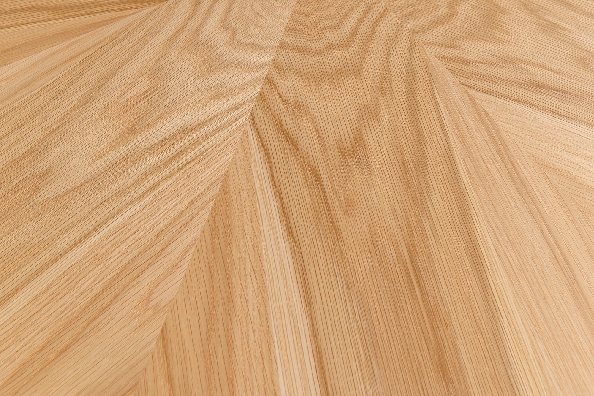 Table à manger ronde ATELIER 120cm chêne naturel pied colonne métal noir